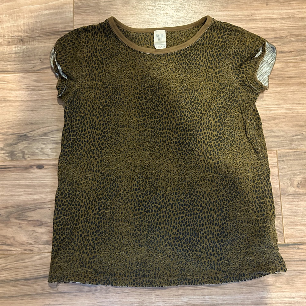 Free people vintage cheetah print tee